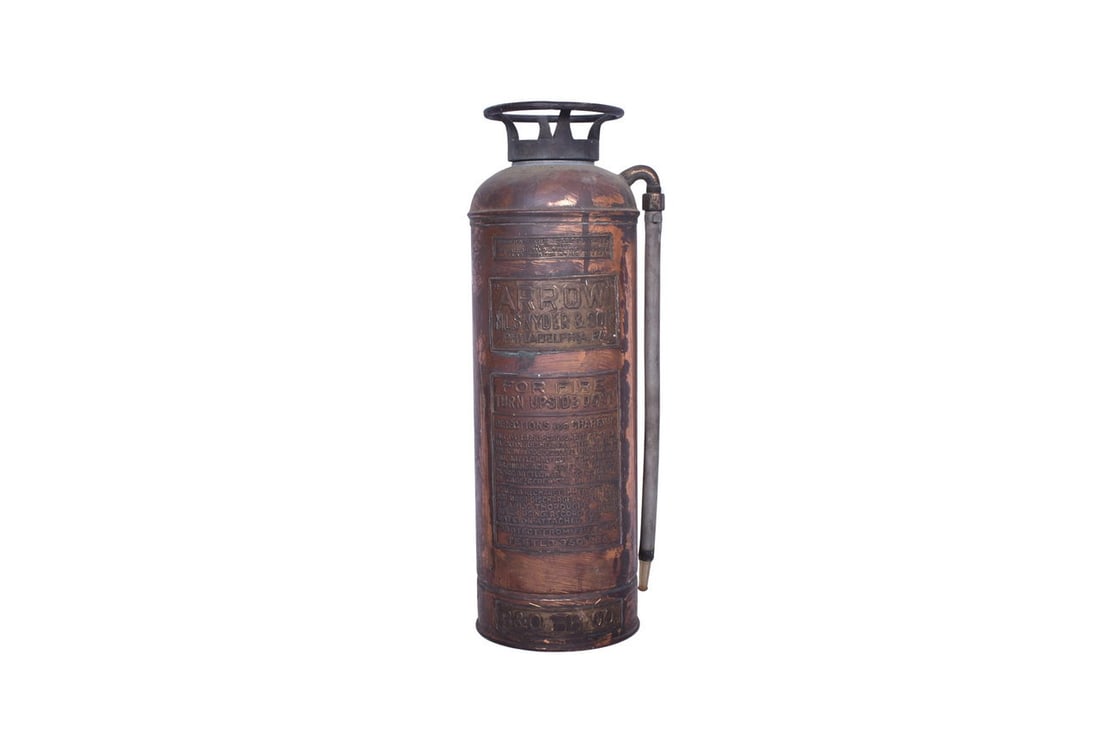 Baltimore and Ohio Railroad Marked Copper Arrow Fire Extinguisher (1 of 7)