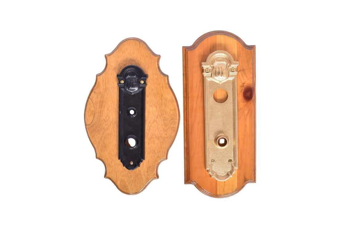 Pair of Union Pacific Door Handle Back Plates (1 of 4)