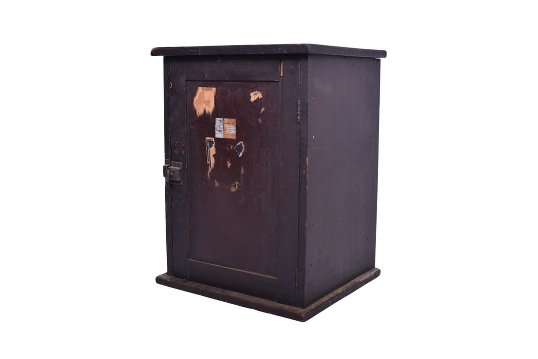 Railroad Wooden Ticket Cabinet - Chicago & Eastern Illinois Railroad Meadowlark & Whippoorwill (1 of 6)