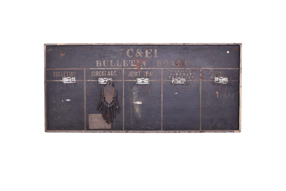 Chicago & Eastern Illinois Railroad Employee Bulletin Board (1 of 5)