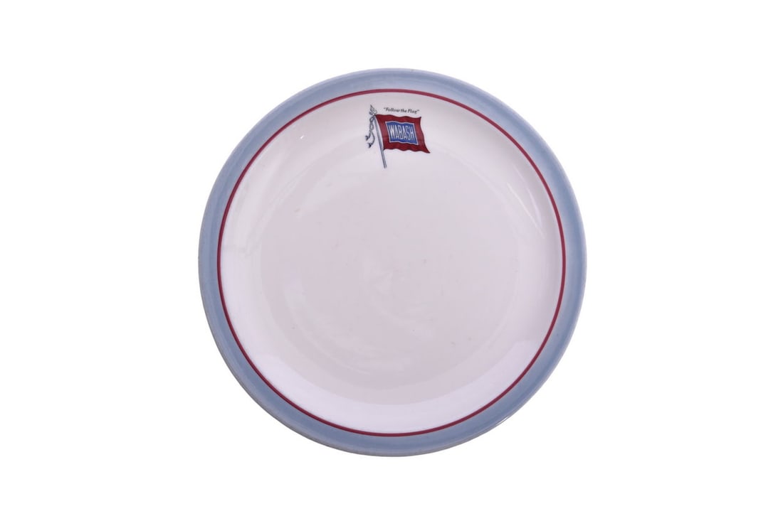 Wabash Railroad China Banner Dinner Plate 7 1/4" (1 of 4)
