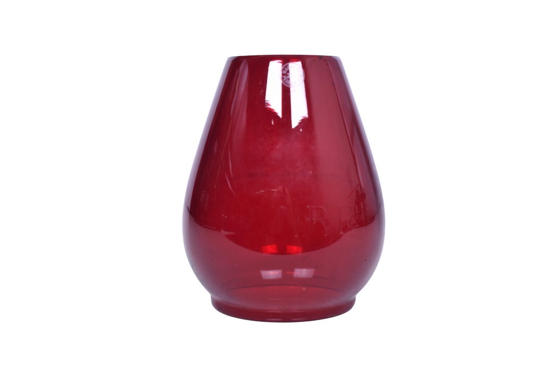 Louisville and Nashville Railroad Red Cast Lantern Globe (1 of 5)