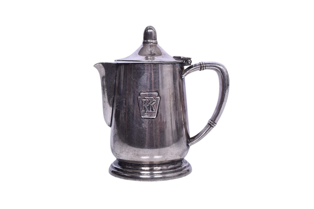 International Silver Pennsylvania Railroad Coffee Pot 10 Oz. (1 of 5)