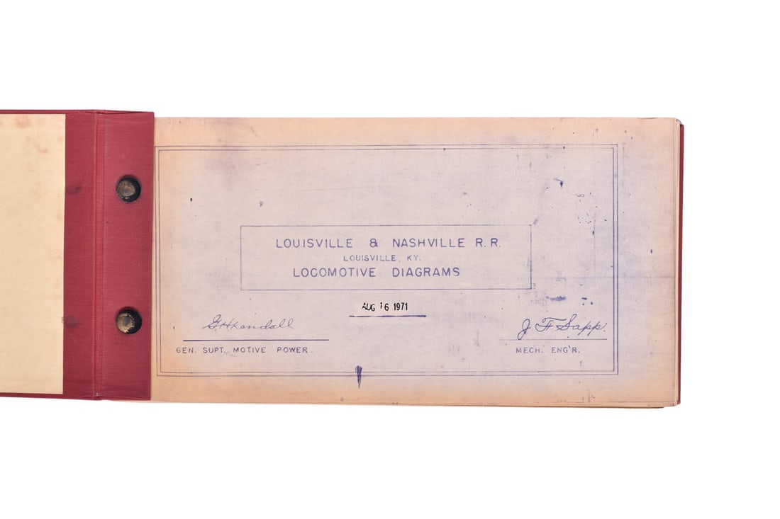 Louisville and Nashville 1971 Locomotive Diagram and Classification Book (1 of 4)