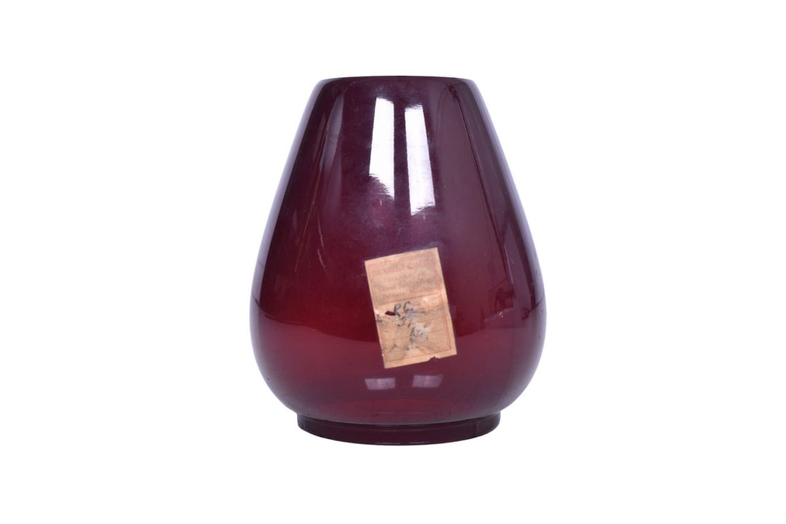 Rodefer Glass Company Red Railroad Lantern Globe (1 of 5)