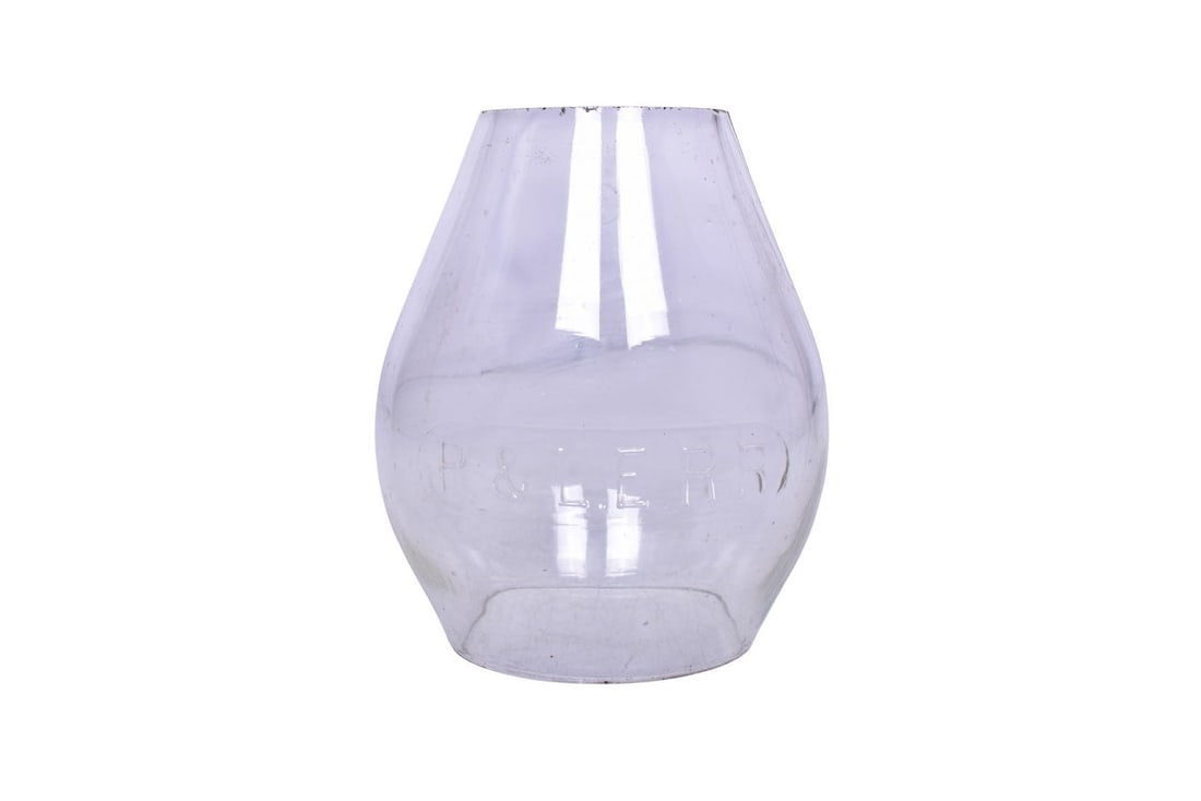 Pittsburgh & Lake Erie Railroad Clear Cast Lantern Globe (1 of 5)