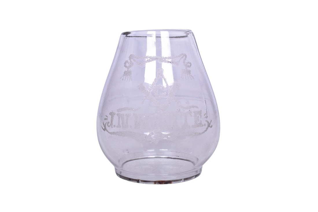 Missouri Pacific Railroad Clear Cast Extended Base Lantern Globe (1 of 6)