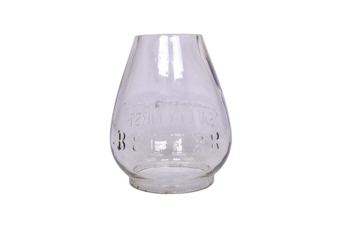 Bessemer & Lake Erie Railroad Clear Cast Extended Base Lantern Globe (1 of 6)