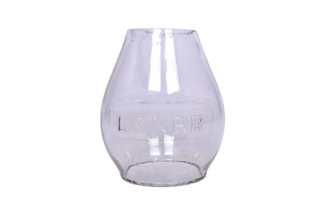 Louisville and Nashville Railroad Clear Cast Lantern Globe (1 of 5)