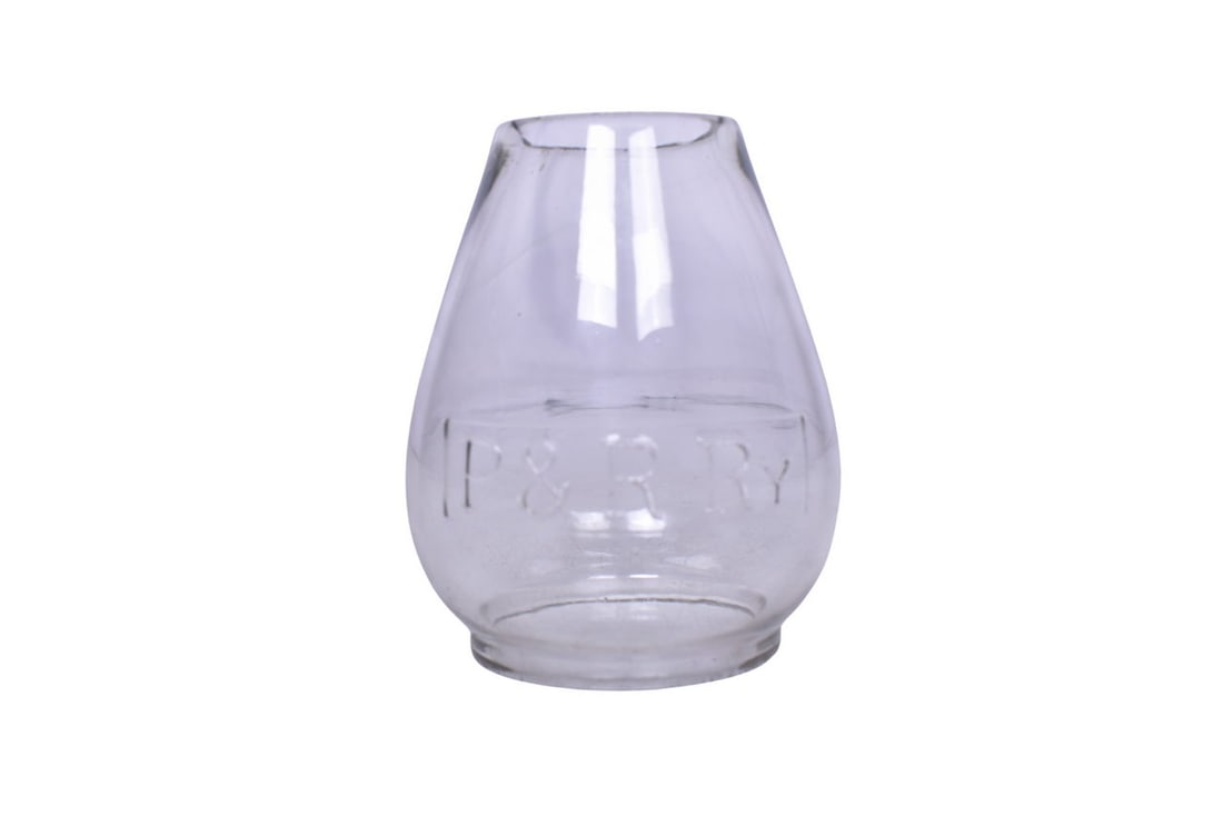 Philadelphia & Reading Railway / Railroad Clear Cast Extended Base Lantern Globe (1 of 5)