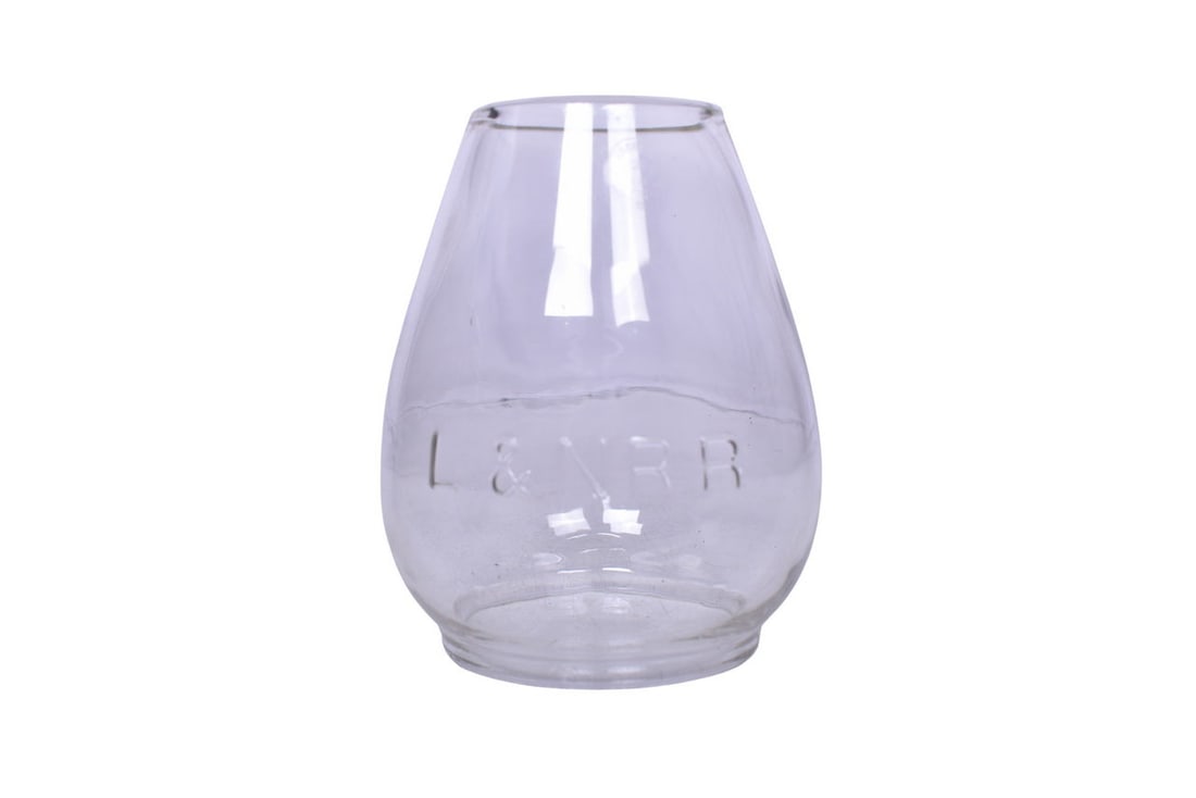 Louisville and Nashville Railroad Clear Cast Extended Base Lantern Globe (1 of 5)