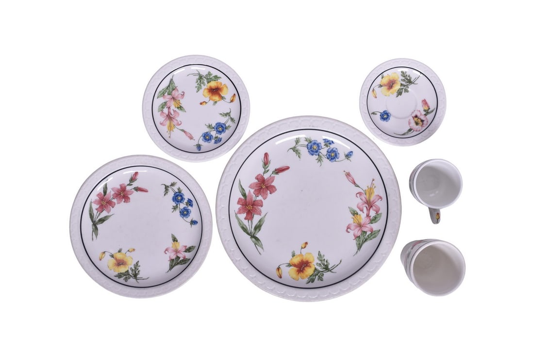 Group of Southern Pacific Railroad Prairie Mountain Wildflowers China - Pedestal Egg Cup, Demitasse (1 of 4)