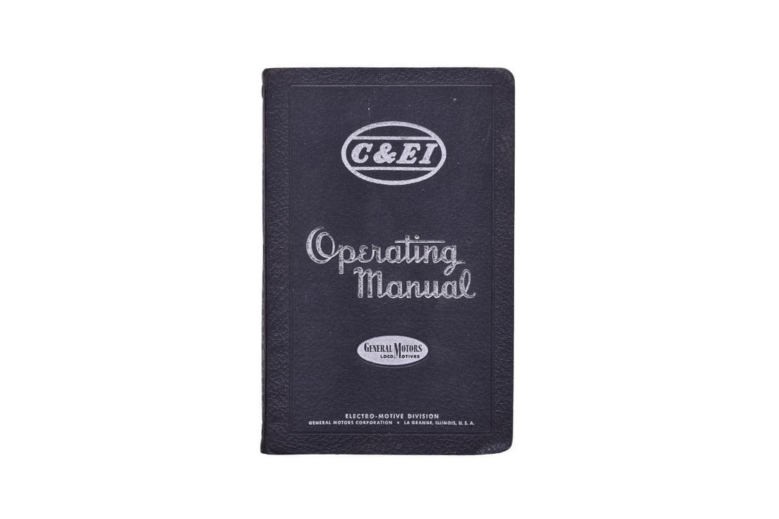 Chicago & Eastern Illinois Railroad General Motors E7A Locomotive Operating Manual (1 of 7)