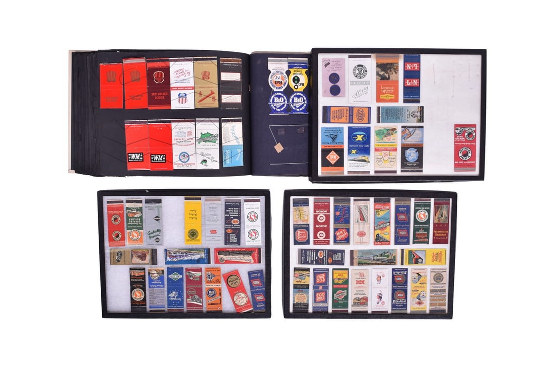 700+ Railroad Matchbook Collection - Monon, Litchfield and Madison, KATY, Wabash, Burlington Route (1 of 3)