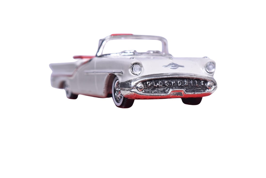 Marty Martino Miniatures resin cast No. 1 1957 Oldsmobile 98 Starfire. Car displayed in a Solido (1 of 3)