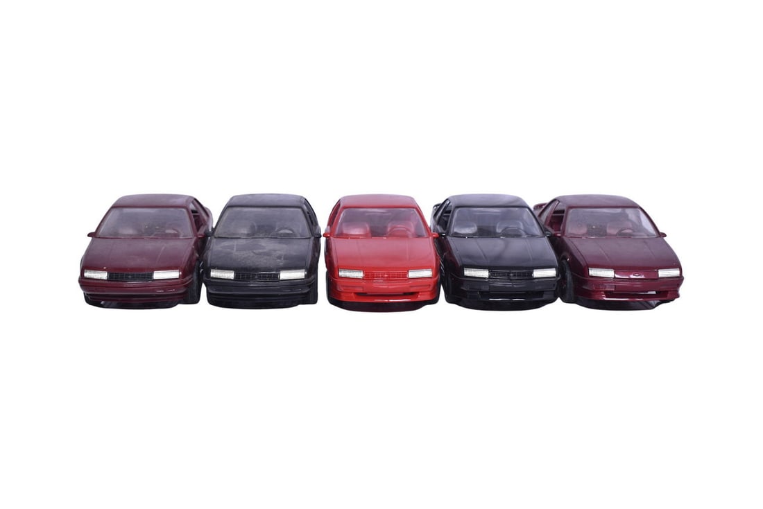 Five Chevrolet dealership promotional models of Berettas, one each from 1988,'89, and '90, and two (1 of 5)
