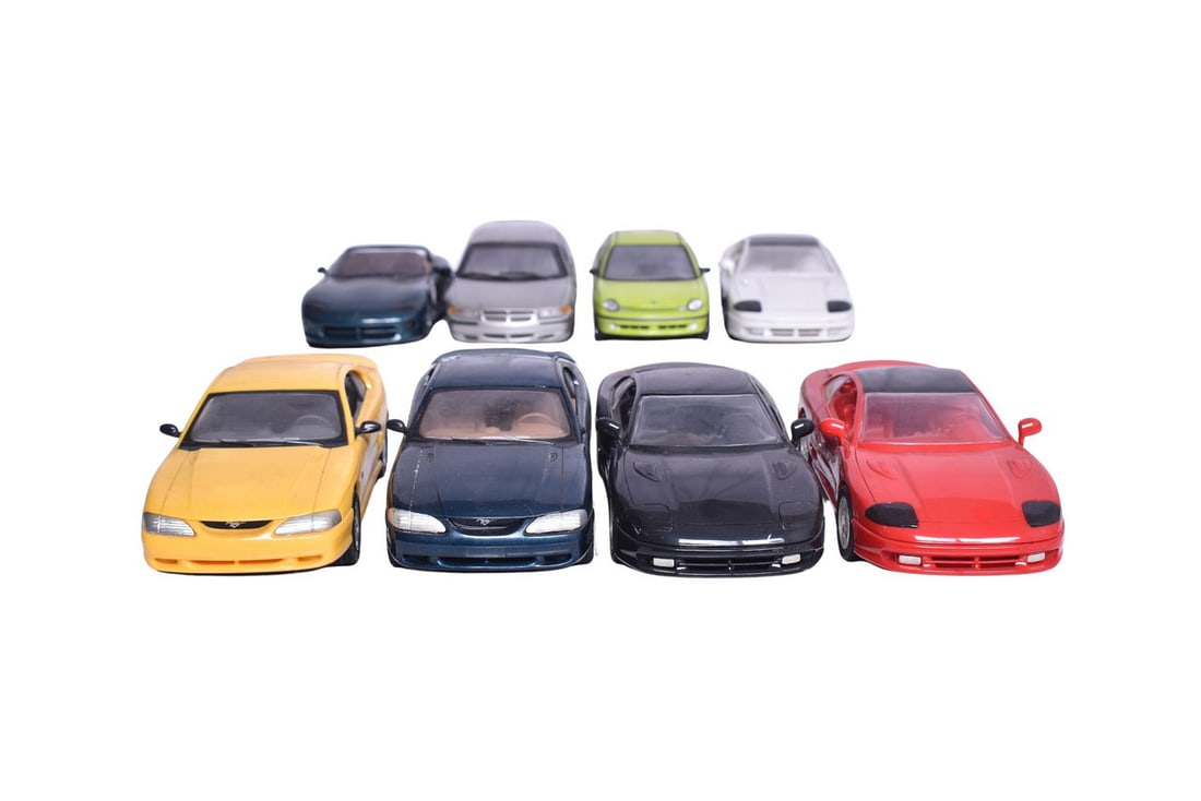 Group of promo and model cars including 1991, 1991, and 1992 Dodge Stealth, 1995 Dodge Viper (1 of 5)