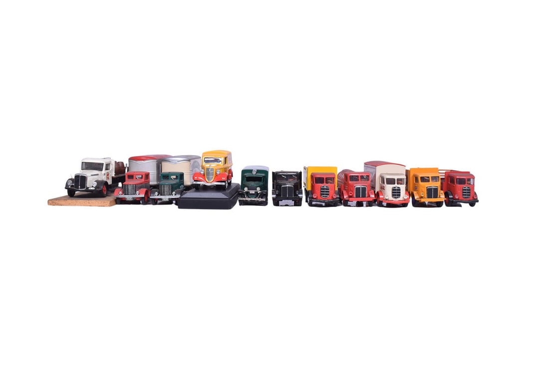 Group of eleven die cast vehicles with the majority made by Hartoy although other manufactures and (1 of 4)