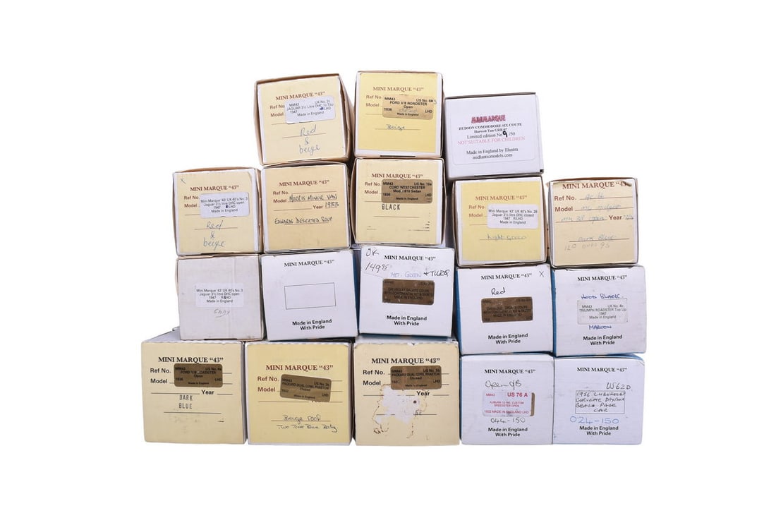 Boxes are in good condition with varying amounts of packing material inside. Please see photos for: Boxes are in good condition with varying amounts of packing material inside. Please see photos for model labels. Boxes do not contain models.