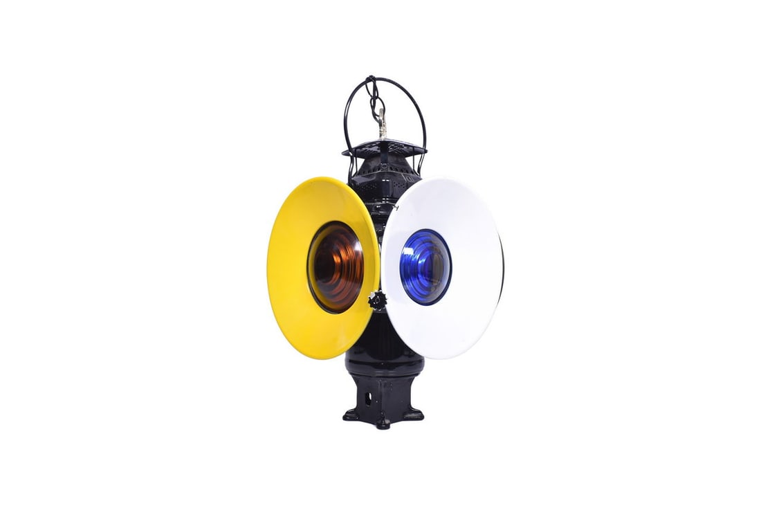 Adams and Westlake Non-Sweating Railroad Switch Lamp electrified with a standard bulb and wires (1 of 5)