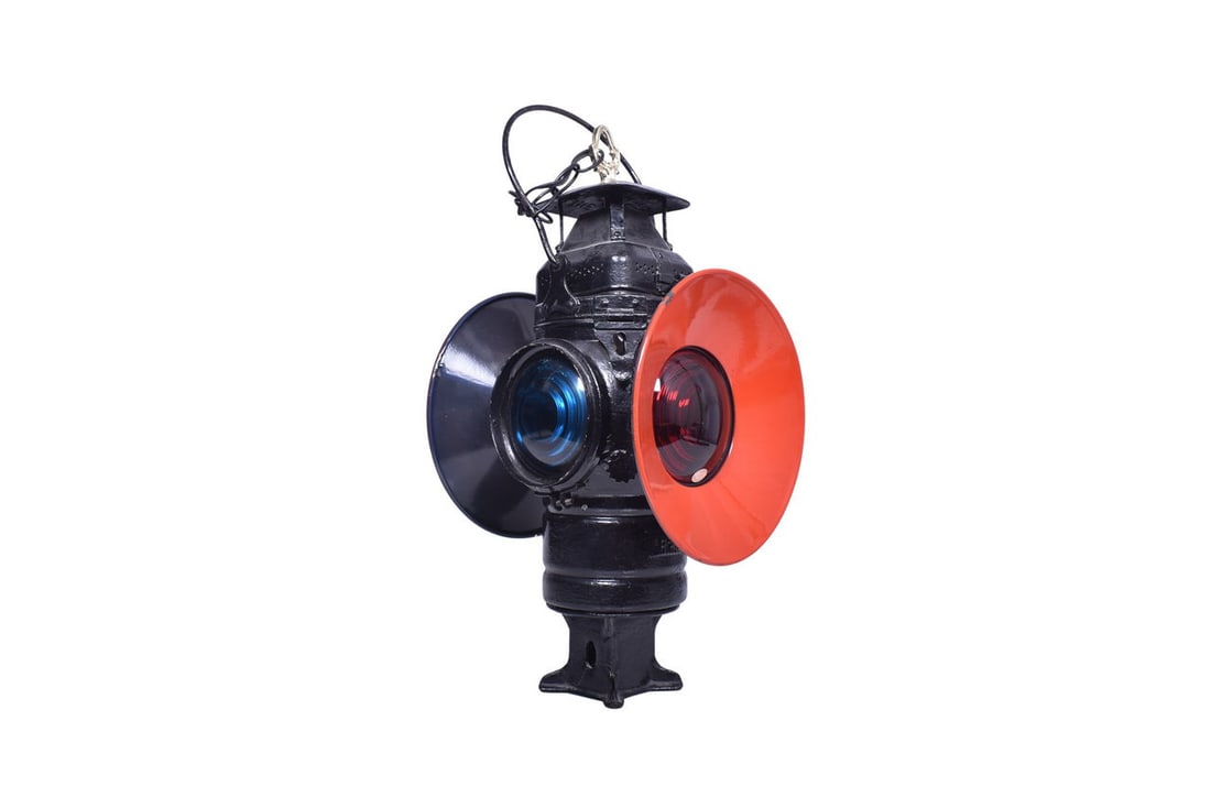 Adams and Westlake Non-Sweating Railroad Switch Lamp electrified with a standard bulb and wires (1 of 6)
