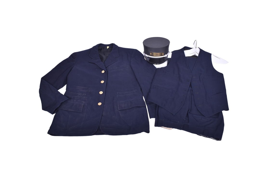 Full conductor's uniform with the jacket decorated with four large brass ERIE buttons. The cap is a (1 of 6)
