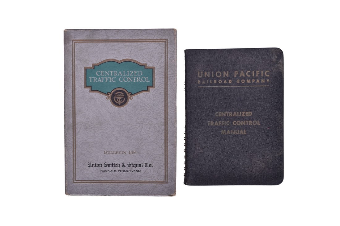 Includes a Centralized Traffic Control Manual for the Union Pacific Railroad dated 1944 and has (1 of 6)