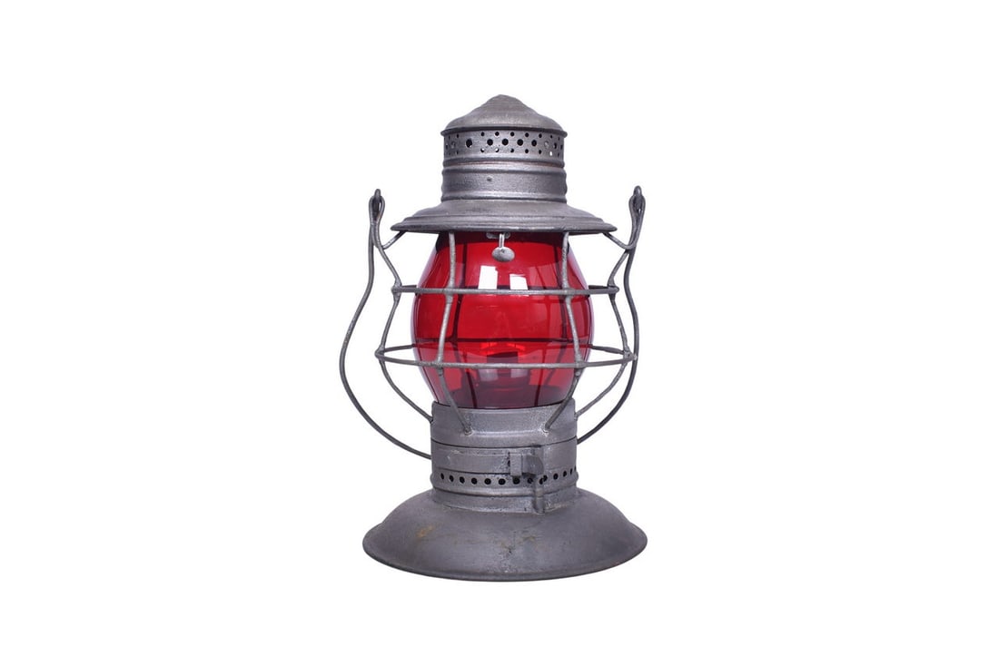 R.R. Signal Lamp & Lantern Co. lantern with CVRR embossed on the shoulder. Lantern has been (1 of 7)