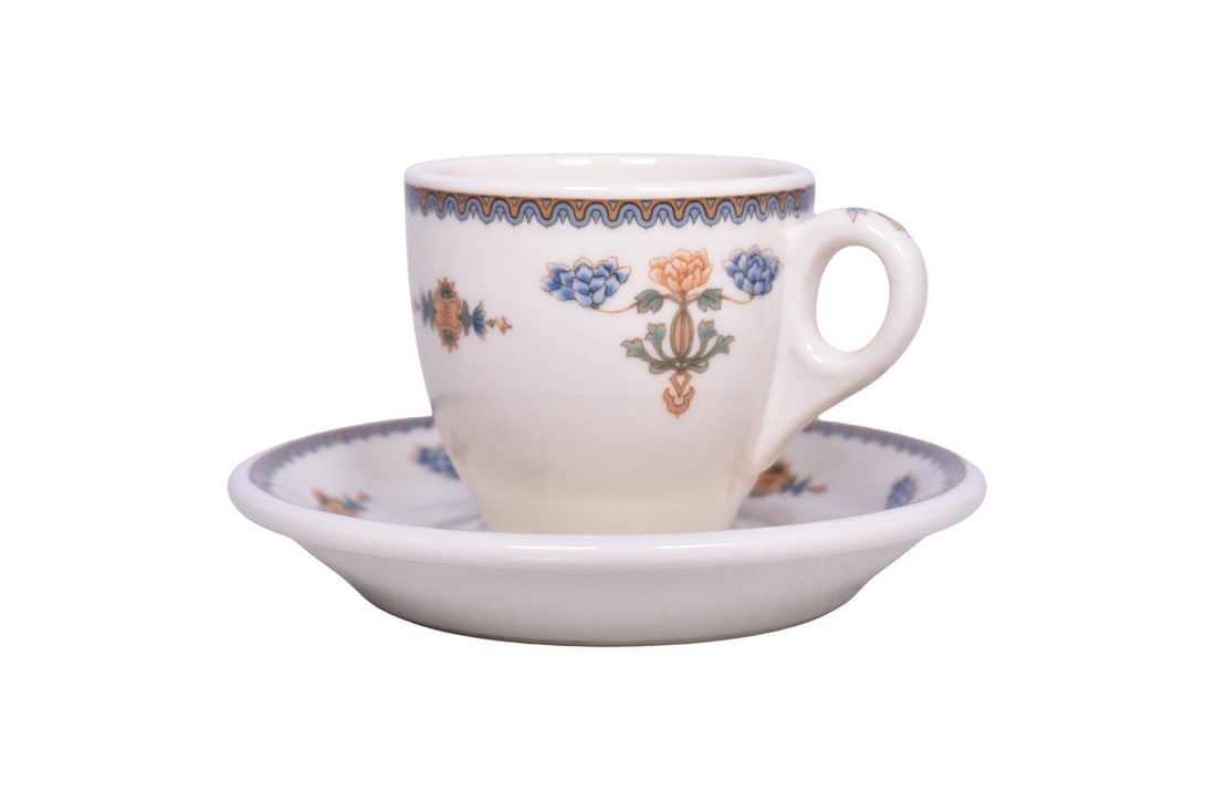 Includes a 2 1/2" diameter by 2 1/4" tall demi cup bottom marked Old Ivory Syracuse China O.P.CO. (1 of 3)