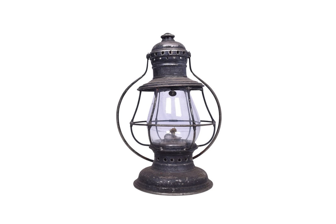 Presentation lantern stamped with C.T. Ham Mfg. Co. and 3 on the bottom. Body shows moderate (1 of 8)