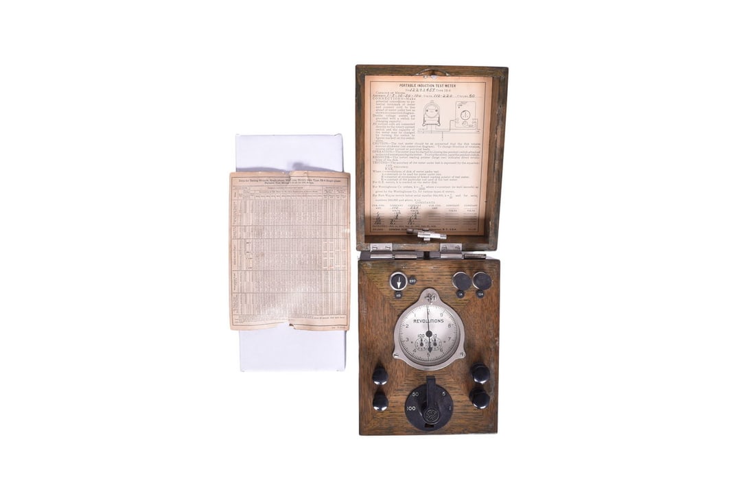 General Electric IB-6 portable induction meter. The meter and case are in very good condition with (1 of 7)