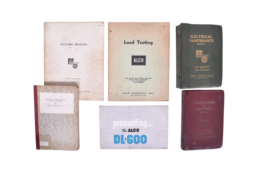 Includes a 1953 Symposium on Diesel Locomotive Engine Maintenance (once part of the Rochester (1 of 5)