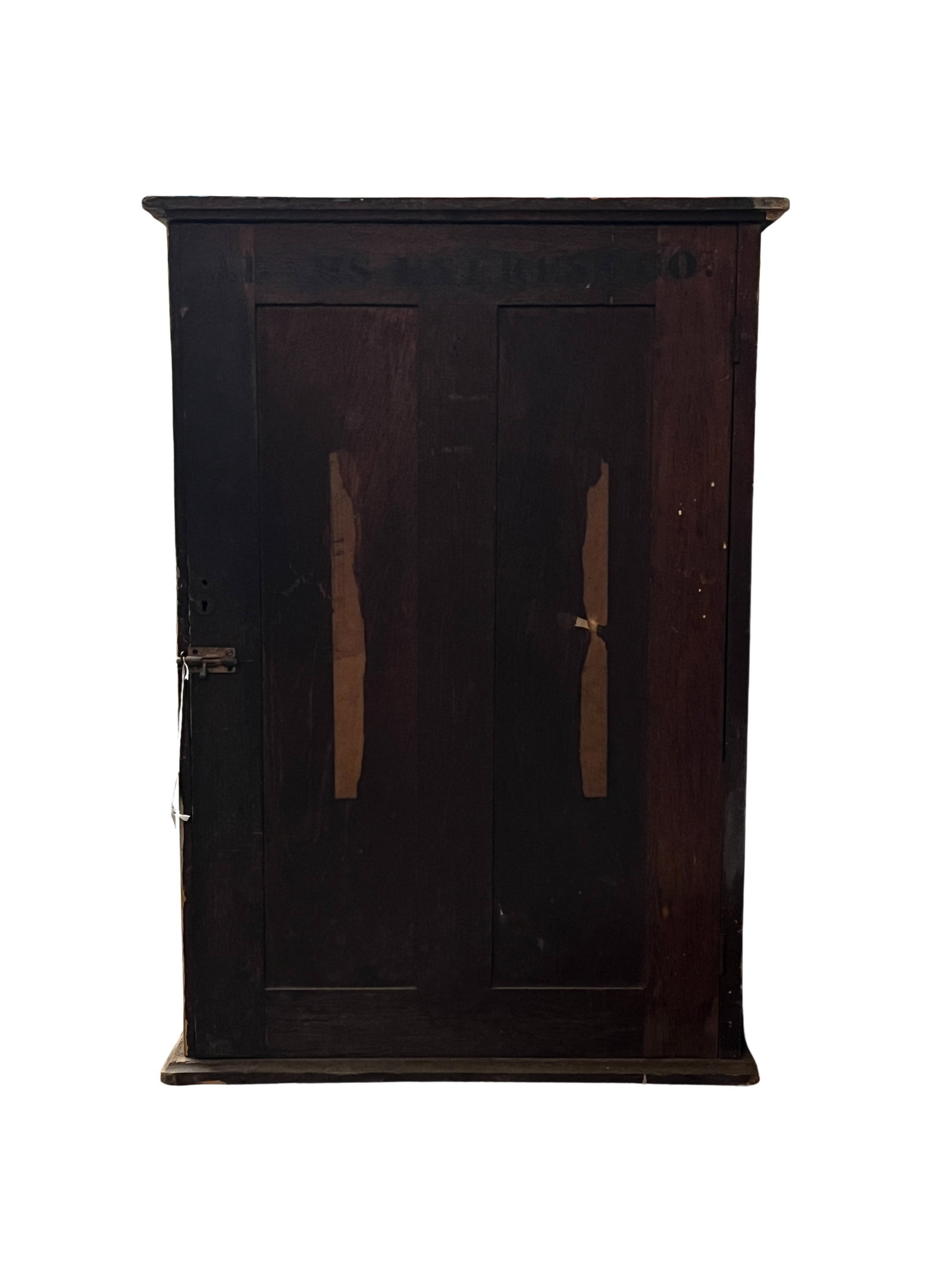 Wooden cabinet from the Railway Express Agency with a great collection of contents. Cabinet measures (1 of 8)