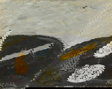LUU CONG NHAN (Vietnam, War, 1930 - 2007): LUU CONG NHAN (Vietnam, War, 1930 - 2007) / Still life / synthetic materials on paper / Dimension: 38 x 48 cm // Luu Cong Nhan (1930 - 2007) / Tinh vat / tong hop tren giay / Kich thuoc: 38 x 48 cm