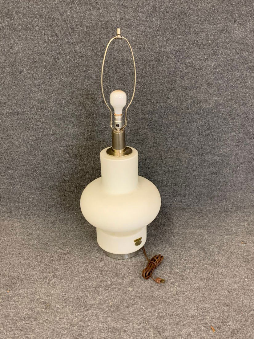 Italian Mid Century Lamp: Bobo Piccoli design. 35.25"h x 11.75"diameter