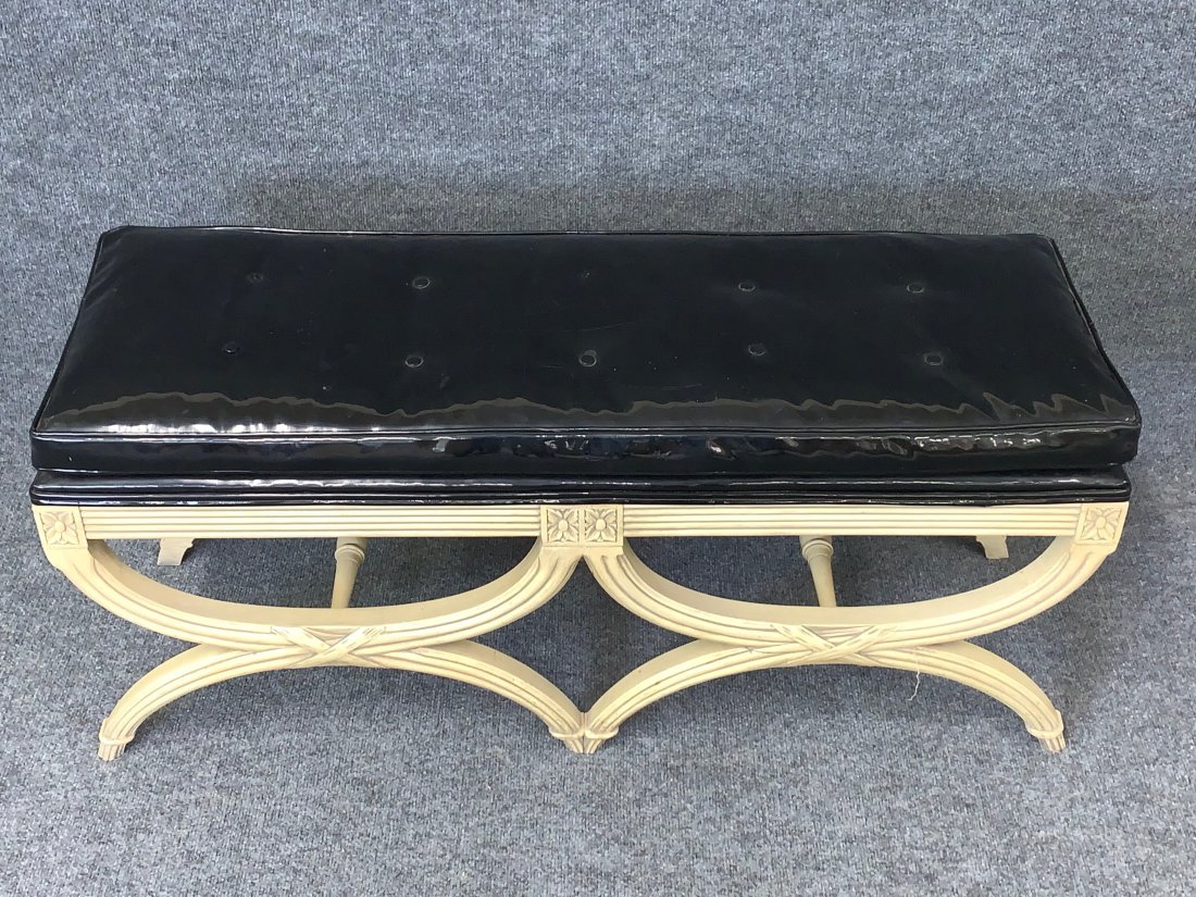 Hollywood Regency Double X Bench (1 of 5)