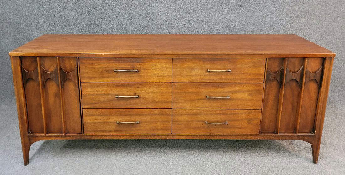 Kent Coffey Style MCM Walnut And Rosewood Dresser (1 of 4)