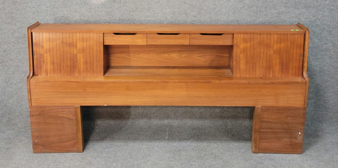 Mid Century Headboard Queen Size: 37.5h, 78.5w, 11d