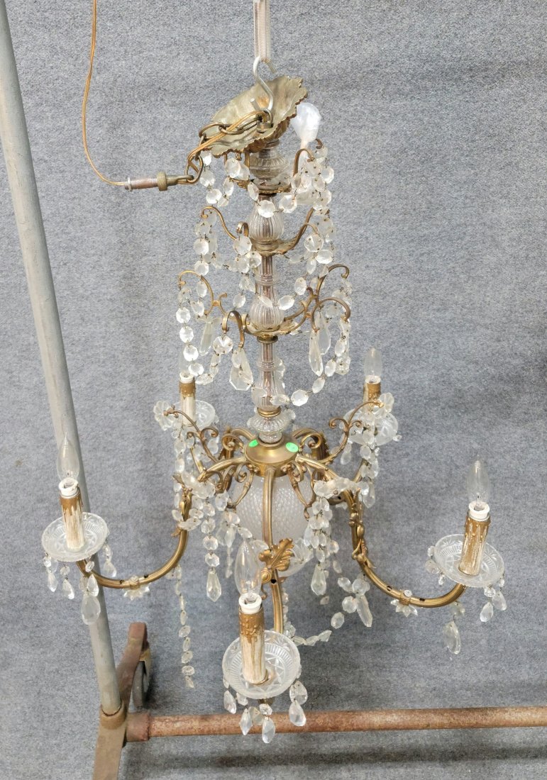 Large Chandelier: 38h, 22 diameter