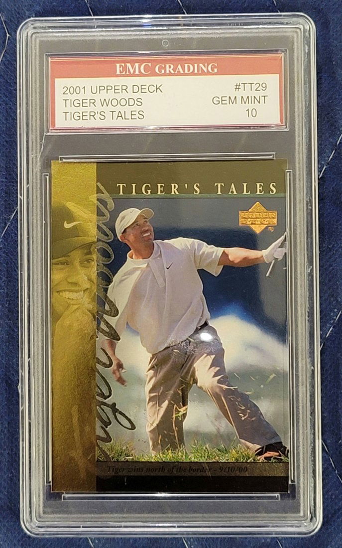 Tiger Wood Graded Card: PSA 10 2001 UPPER DECK TIGER'S TALES CARD. On consignment from Autographed Legends.
