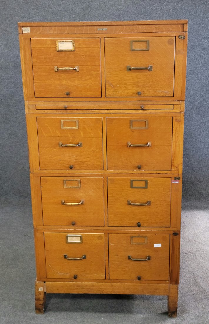 Globe Wernicke Double File Cabinet Very Rare (1 of 8)