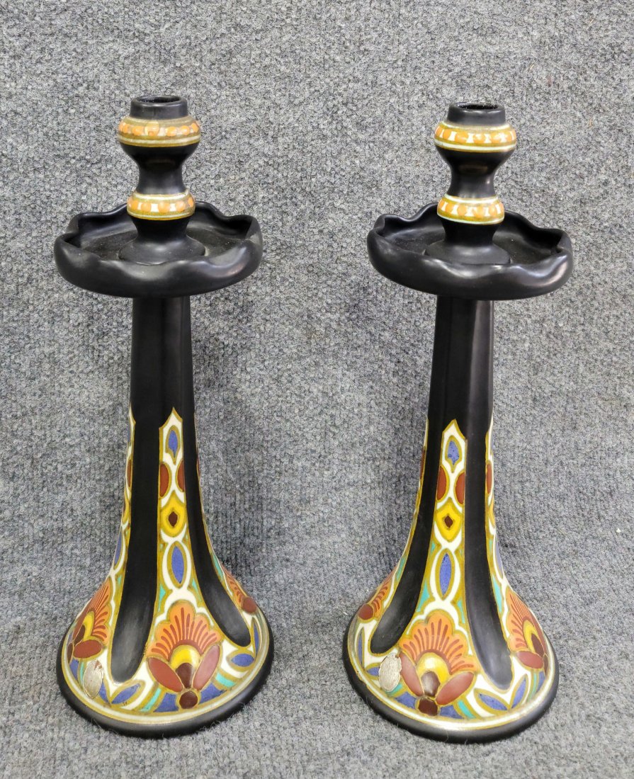 Pair Of Gouda Candlesticks (1 of 6)