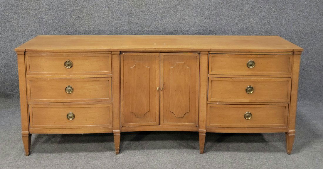 John Stuart Mid Century Dresser: 32h, 79w, 18.75d