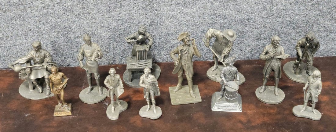 Lot Of 12 Pewter Figures Franklin Mint (1 of 4)