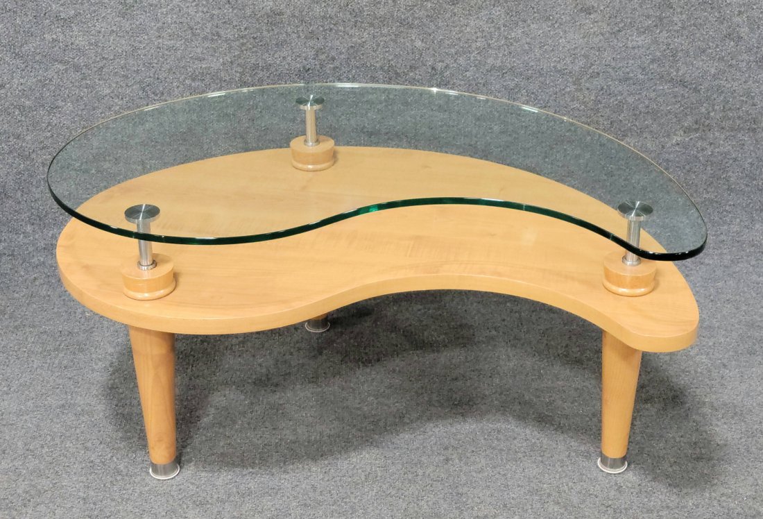 Kidney Shape Modern Coffee Table (1 of 4)