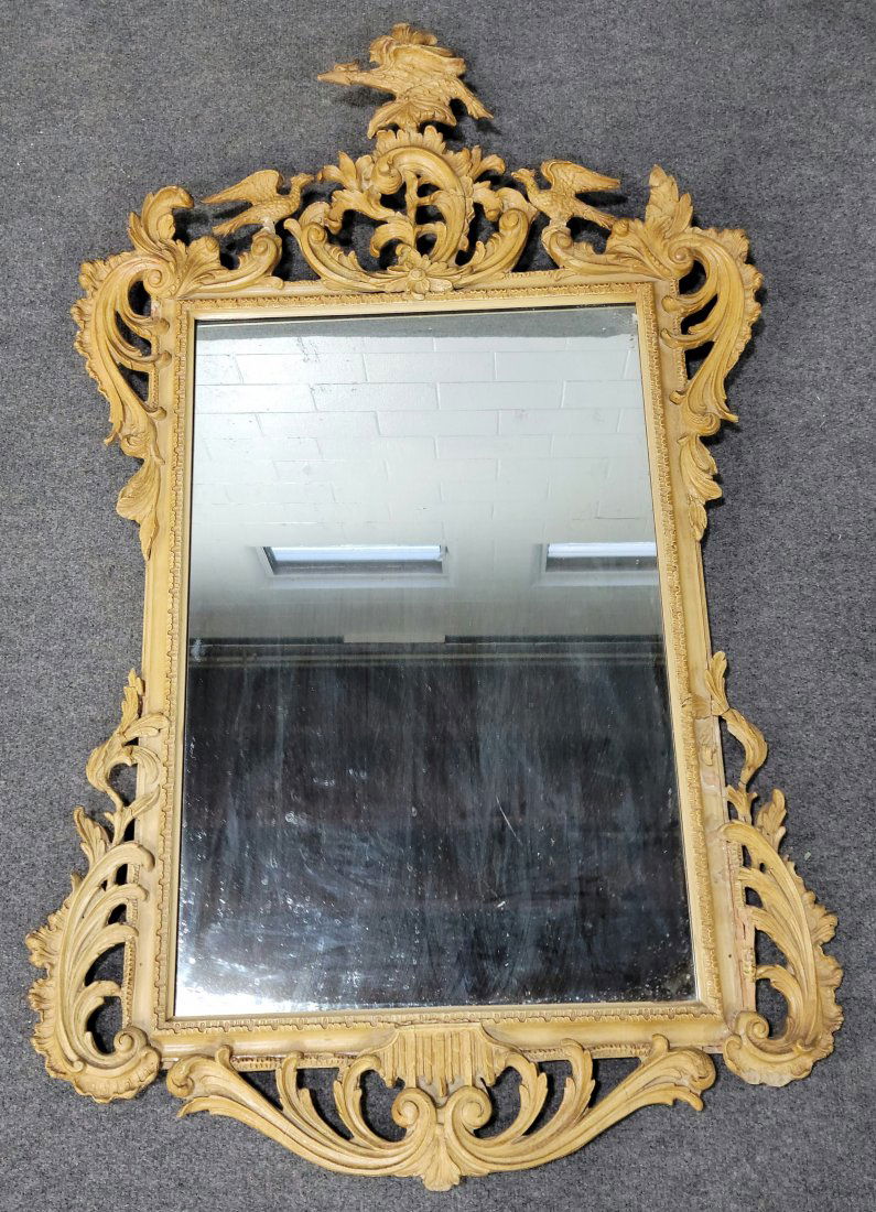 Carved Chippendale Guilt Mirror (1 of 5)