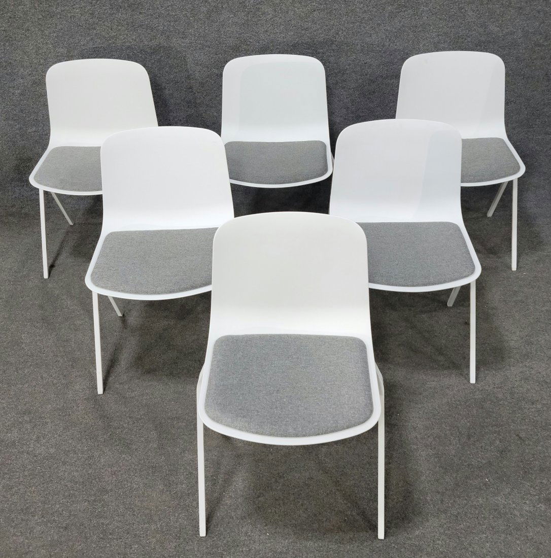 6 Modern White Chairs Made By Poppin (1 of 6)