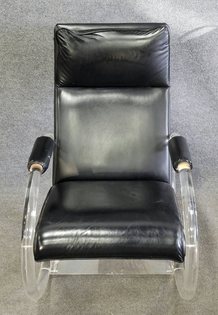 Lucite Rocking Chair: ---