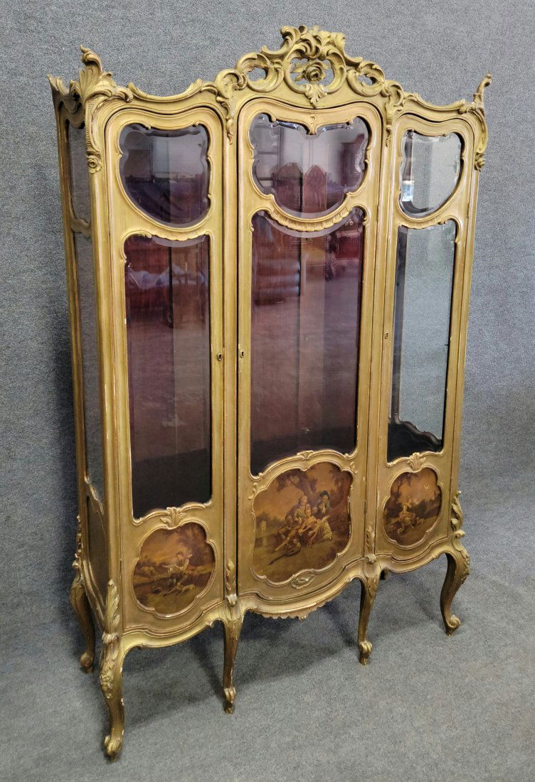 19th Century French Verne Martin Curio Cabinet (1 of 8)