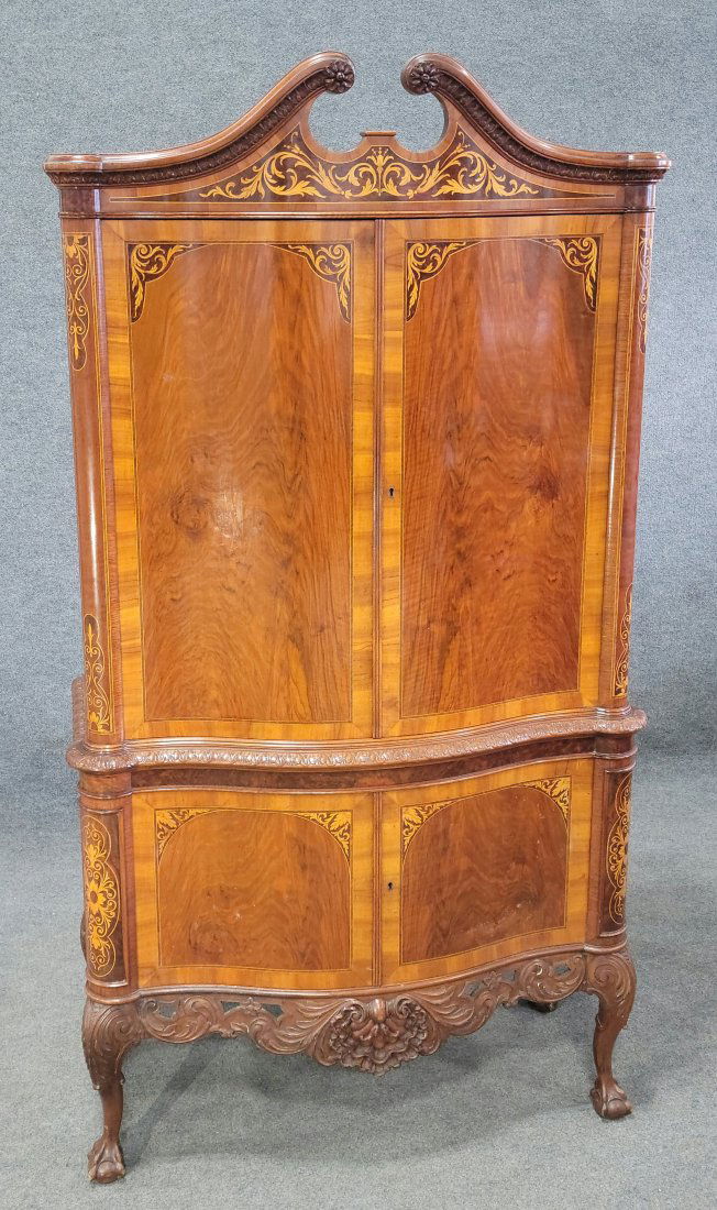 Great Inlaid French China Cabinet (1 of 6)